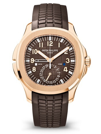 Aquanaut Travel Time Rose Gold