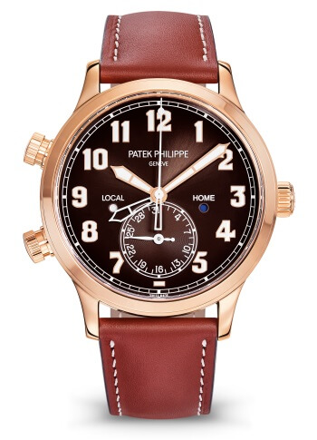 Calatrava Pilot Travel Time Rose Gold