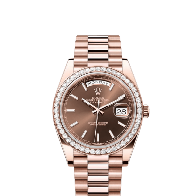 Day-Date 40mm Everose Gold & Diamonds