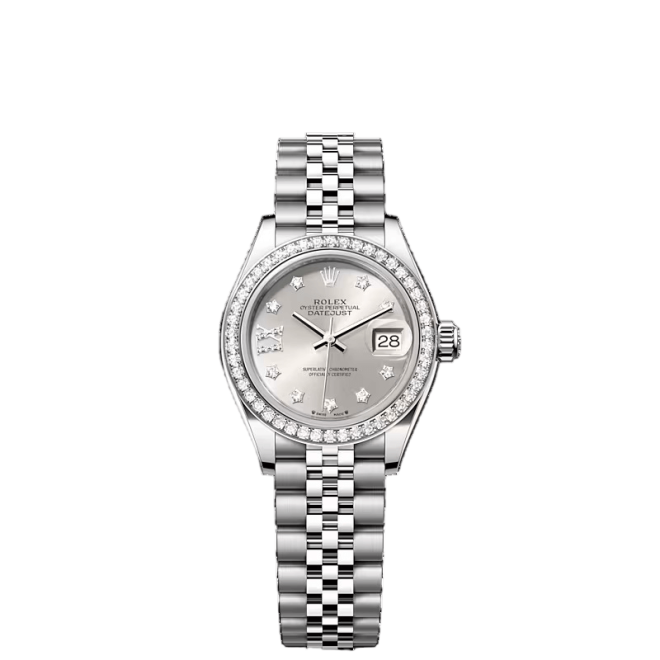 Lady-Datejust Oystersteel White Gold & Diamonds