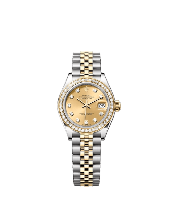 Lady-Datejust Oystersteel Yellow Gold & Diamonds