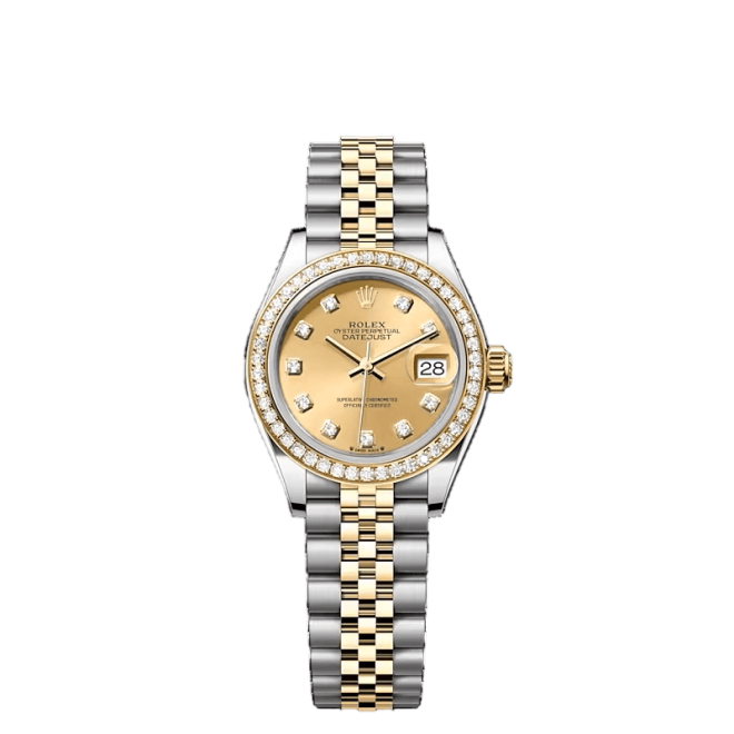 Lady-Datejust Oystersteel Yellow Gold & Diamonds