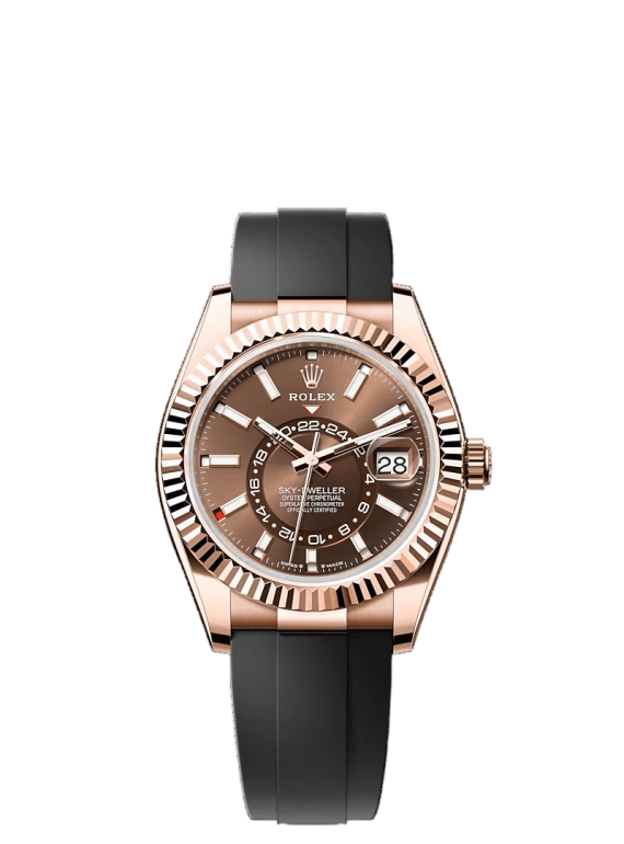 Sky-Dweller Oysterflex Everose Gold